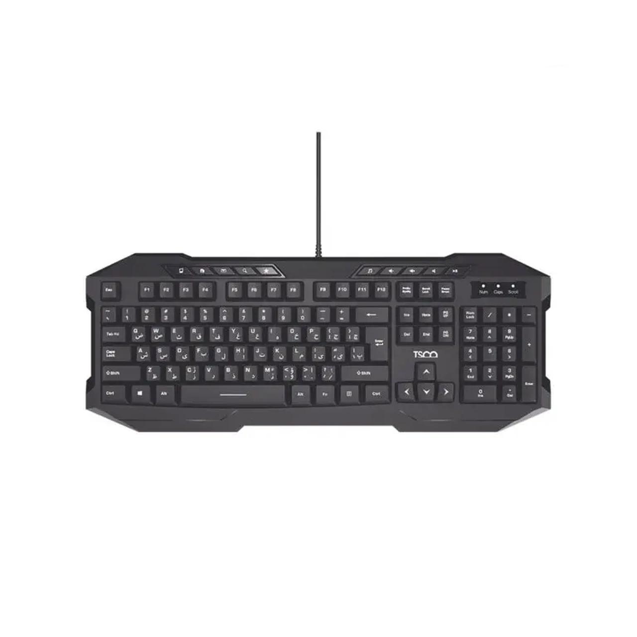 کیبورد باسیم TSCO مدل TK 8042 - مشکی