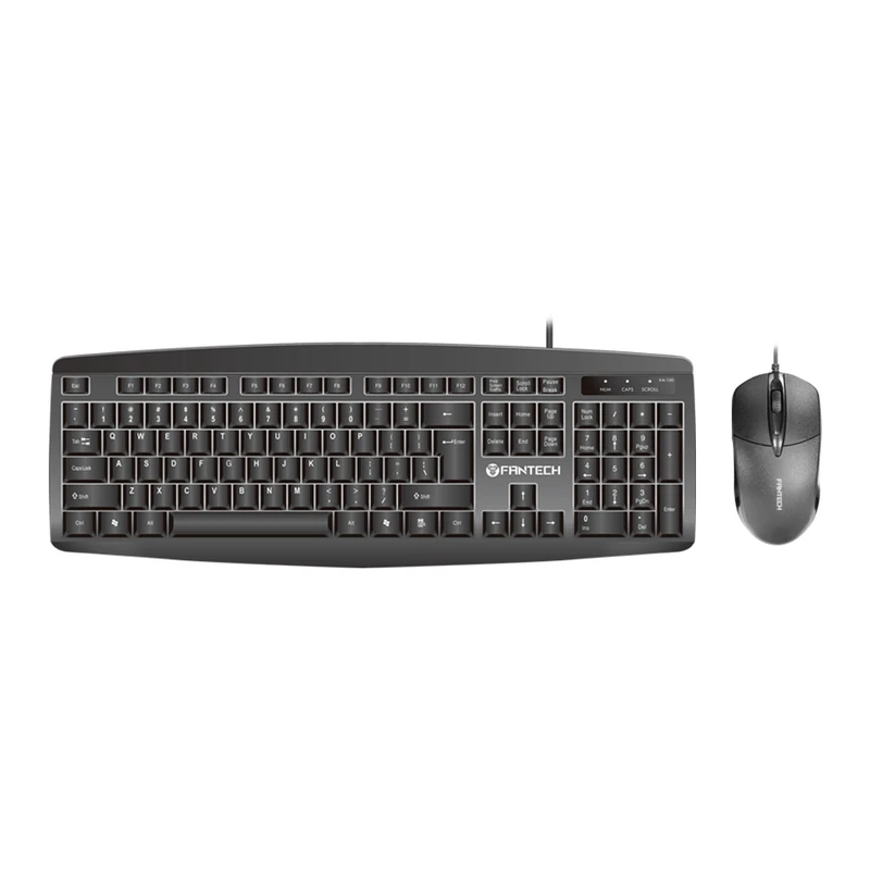 کیبورد و ماوس باسیم FANTECH مدل COMBO KM-100 - مشکی